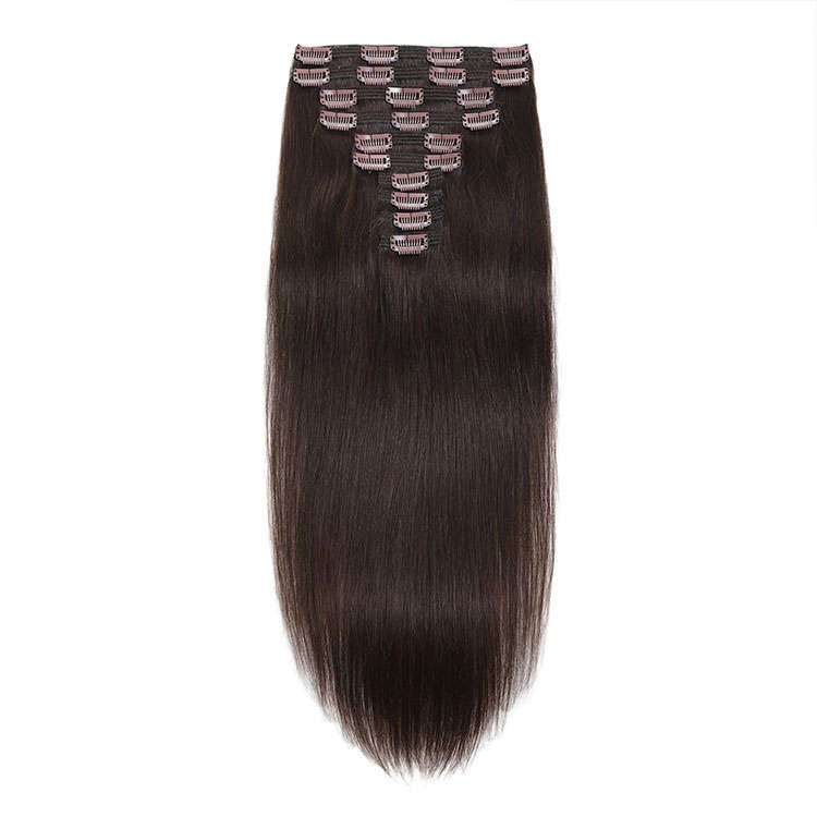 Brunette Remy Hair Extensions 18 inch